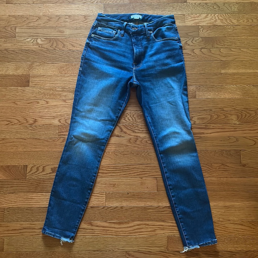 Good American dark blue jeans size 6/28